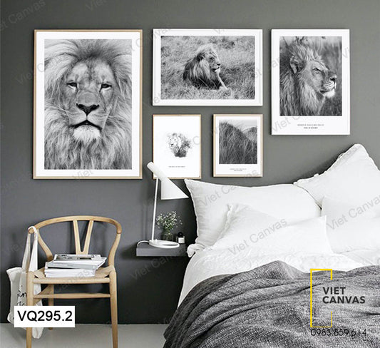 Bộ 5 Tranh Sư Tử - VQ295.2