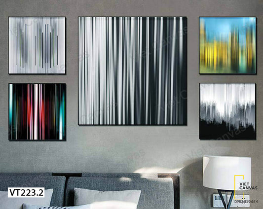 Bộ 5 Tranh Trừu Tượng - VT223.2