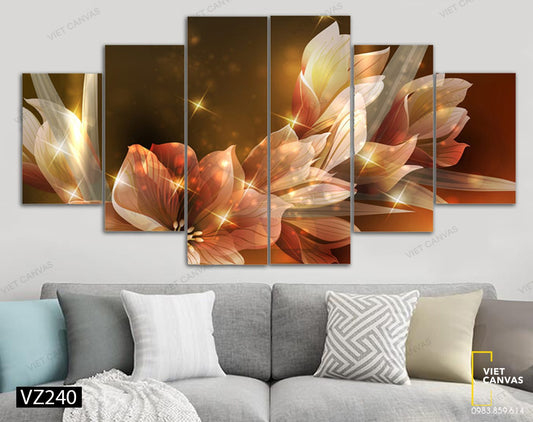 Bộ 6 Tranh Hoa Ấn Tượng - VZ240