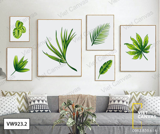Bộ 6 Tranh Những Chiếc Lá - VW923.2