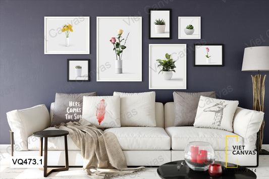 Bộ 7 Tranh Lọ Cây Xinh - VQ473.1
