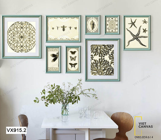 Bộ 8 Tranh Nghệ Thuật Ấn Tượng - VX915.2