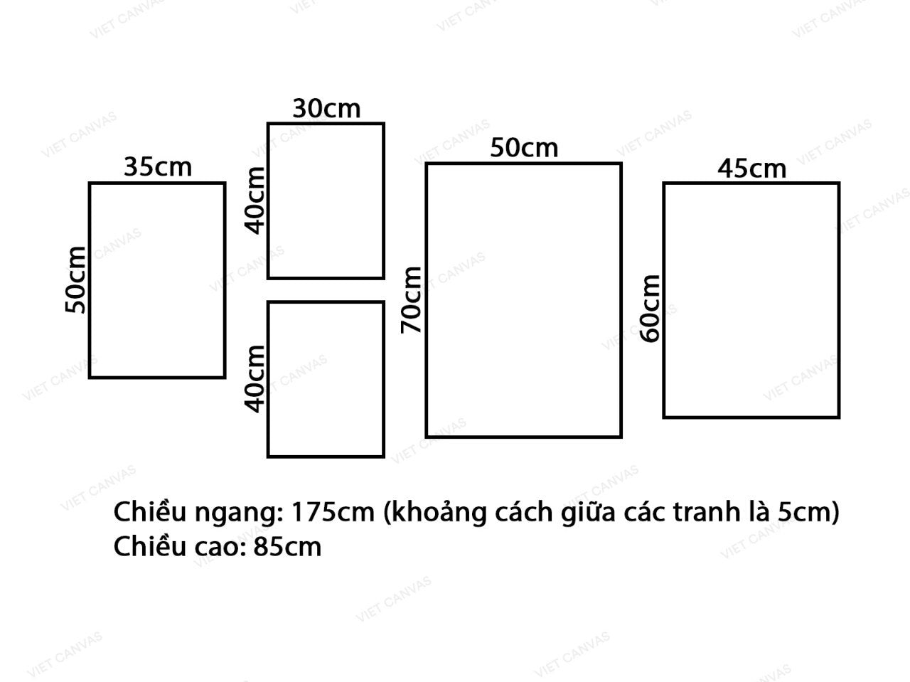 Bộ 5 Tranh Ngựa, Hươu Và Lá Cây Hoa Độc Đáo - VV146.2