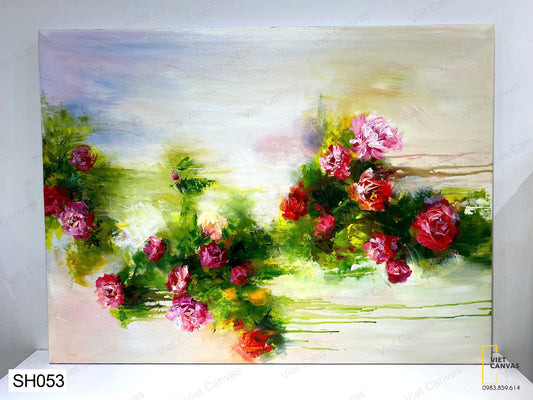 Tranh Sơn Dầu Bụi Hoa - SH053
