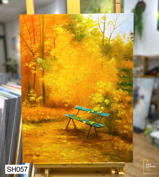 Tranh Sơn Dầu Khu Rừng Vàng - SH057