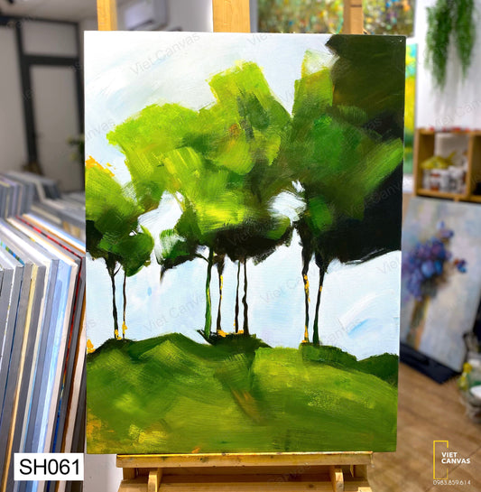 Tranh Sơn Dầu Đồi Xanh - SH061