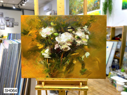 Tranh Sơn Dầu Lọ Hoa - SH064