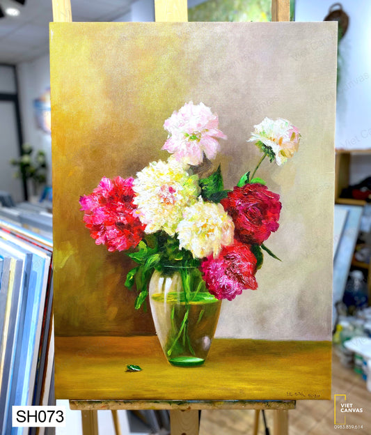 Tranh Sơn Dầu Lọ Hoa - SH073