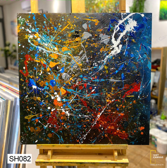 Tranh Sơn Dầu Ngựa Hoang  - SH082