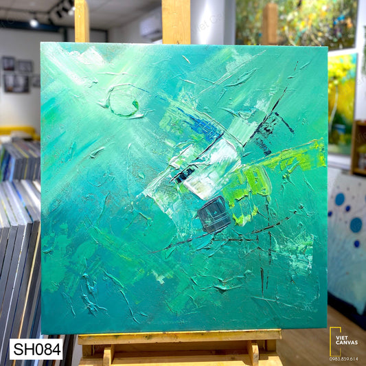 Tranh Sơn Dầu Ngựa Trên Thảo Nguyên - SH084