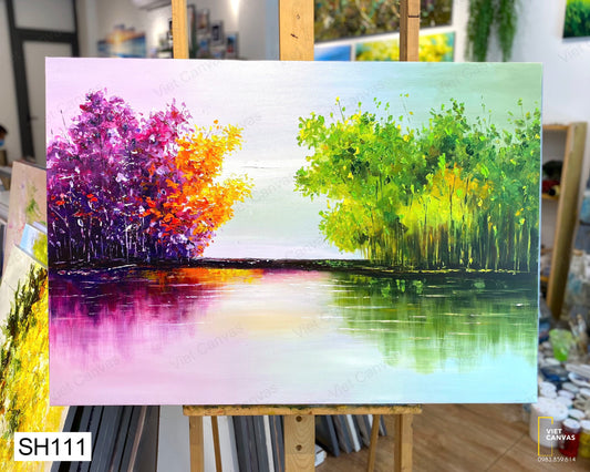 Tranh Sơn Dầu Bụi Cây - SH111