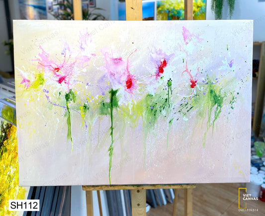 Tranh Sơn Dầu Vườn Hồng  - SH112