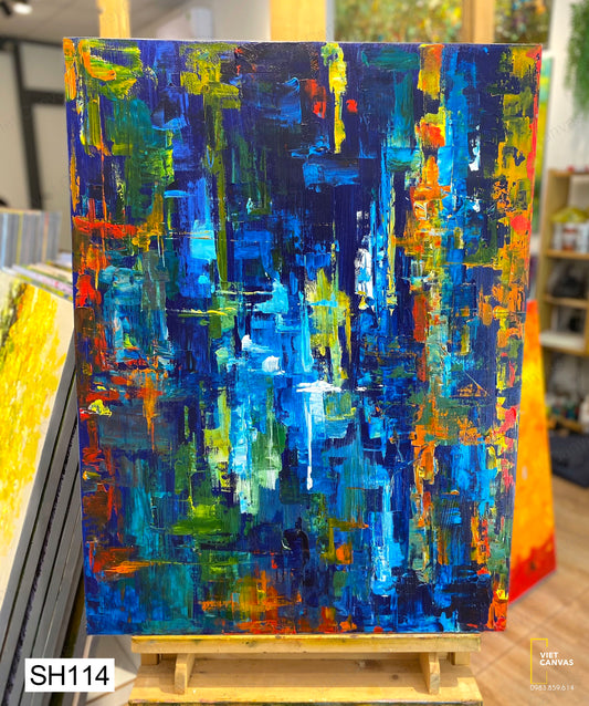 Tranh Sơn Dầu Phố Đêm  - SH114