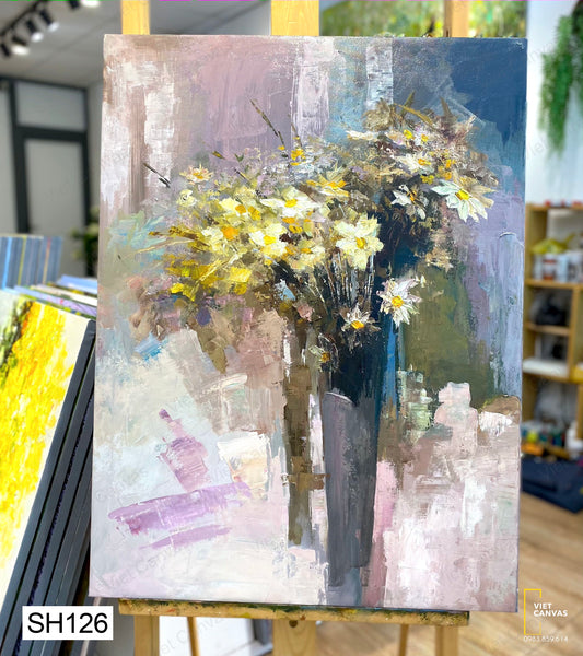 Tranh Sơn Dầu Lọ Hoa - SH126