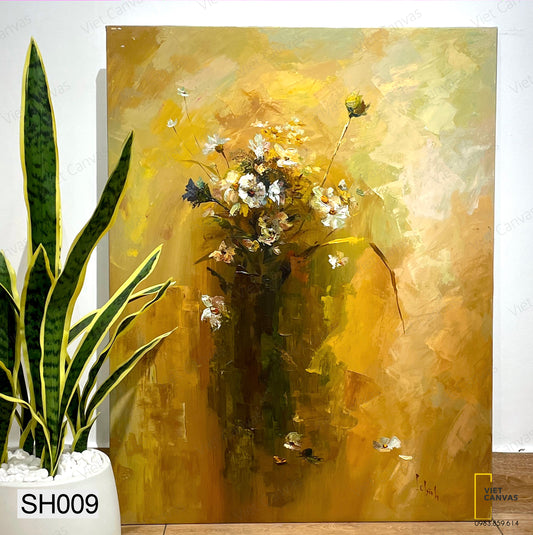 Tranh Sơn Dầu Đoá Hoa - SH009