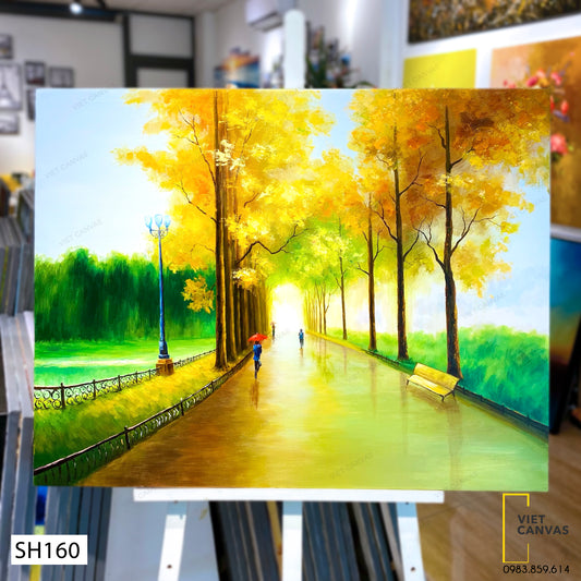 Tranh Sơn Dầu Vào Đông - SH160