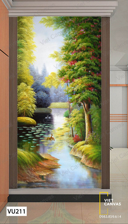 Tranh Khu Rừng Và Dòng Sông - VU211