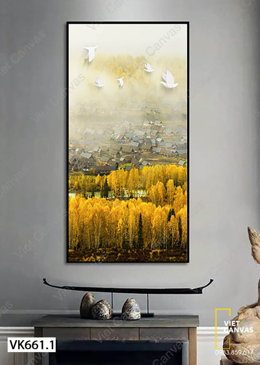 Tranh Chim Và Rừng Cây - VK661.1