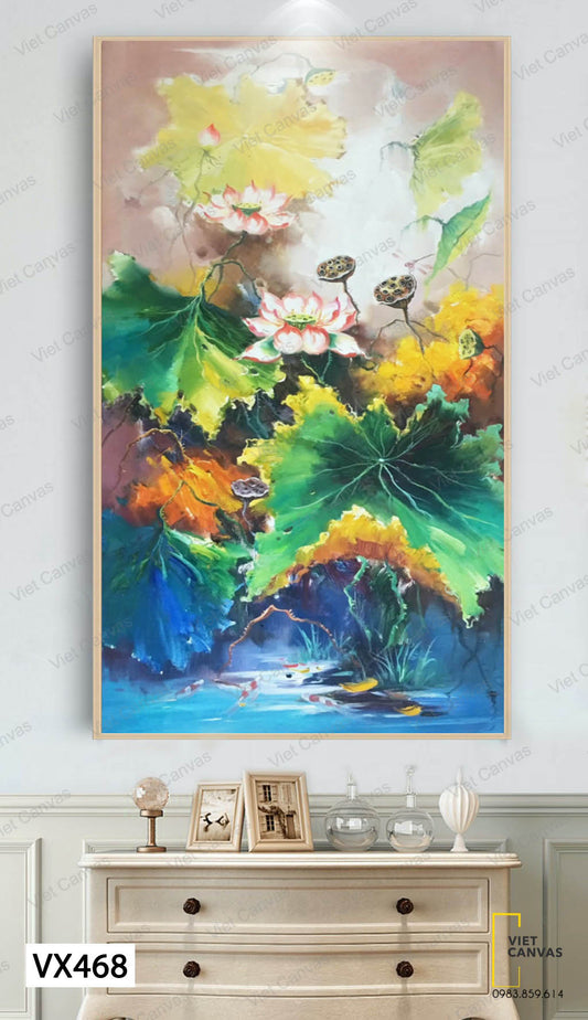 Tranh Hồ Sen Hiện Đại - VX468