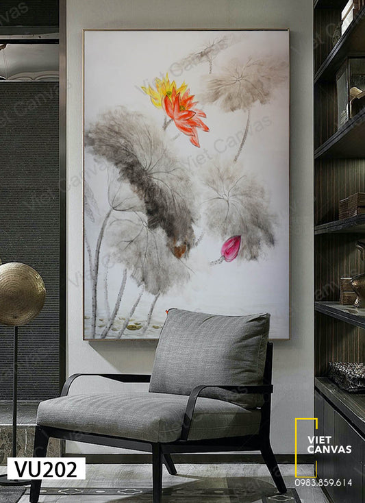 Tranh Hoa Sen - VU202