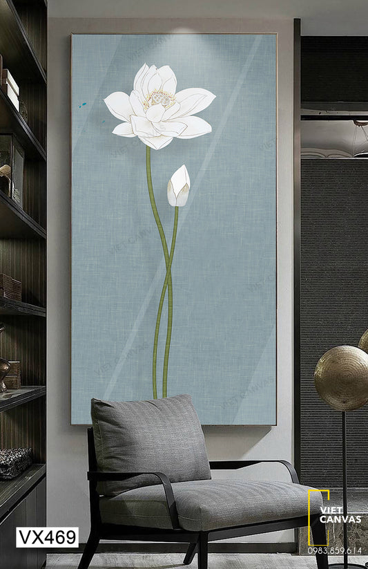 Tranh Hoa Sen Tao Nhã - VX469