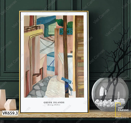 Tranh Lối Đi Trong Hẻm Nhỏ - VK659.3