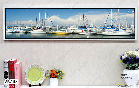 Tranh Thuyền Cập Cảng Bắc Âu - VK782