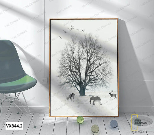 Tranh Cây Và Động Vật - VX844.2