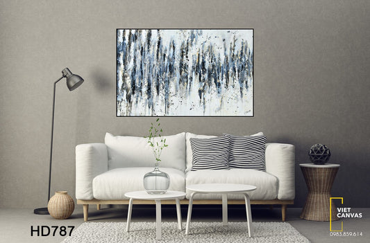 Tranh Cánh Rừng Tuyết Trắng Trừu Tượng - HD787