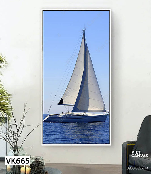 Tranh Thuyền Buồm Trên Biển - VK665