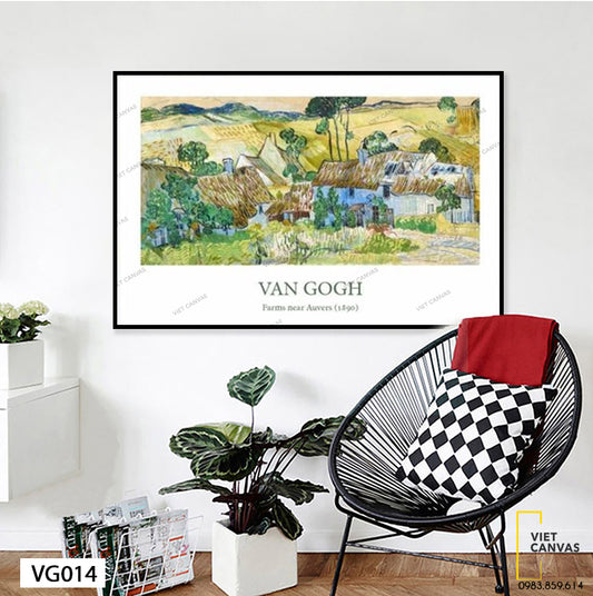 Tranh Farms Near Auvers, Van Gogh - VG014