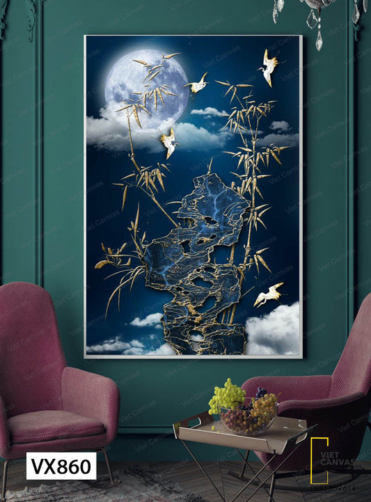 Tranh Ánh Trăng Trên Ngọn Cây - VX860