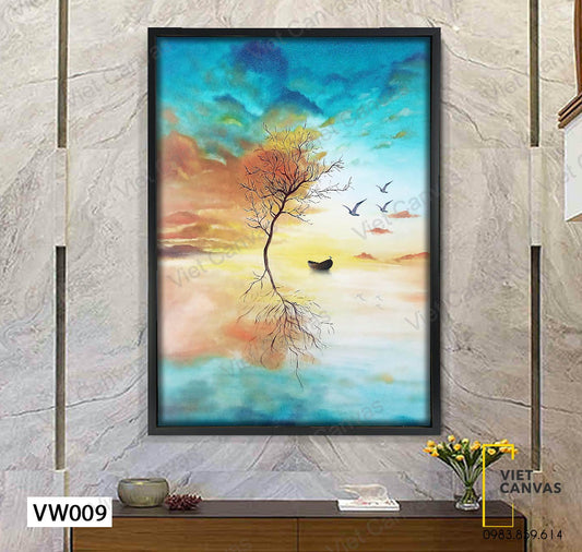 Tranh Bầu Trời Và Cánh Chim - VW009