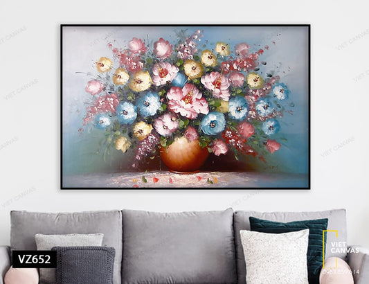 Tranh Bình Hoa Khoe Sắc - VZ652