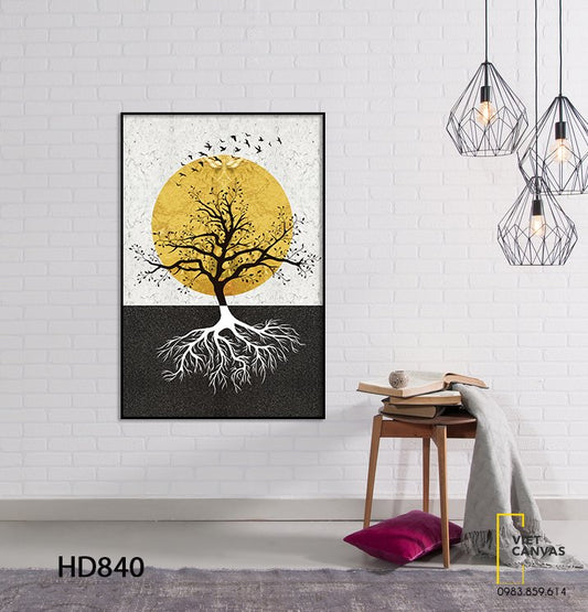 Tranh Bóng Cây Dưới Ánh Trăng - HD840