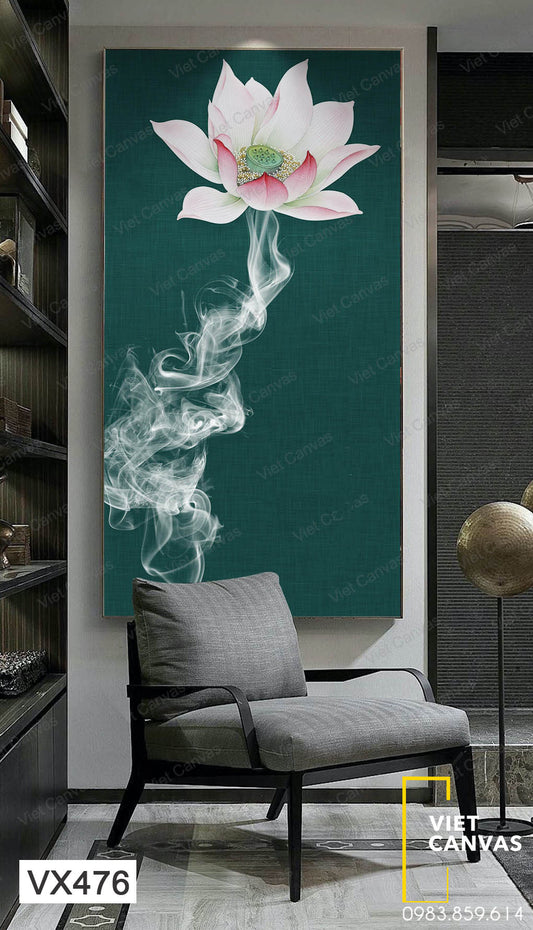 Tranh Bông Hoa Sen Ngát Hương - VX476
