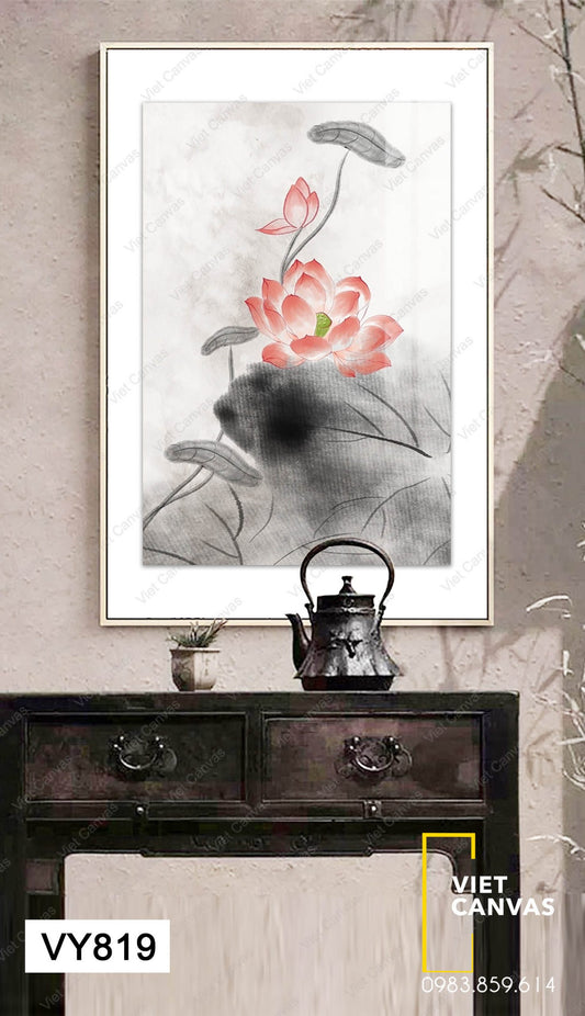 Tranh Bông Hoa Sen Tỏa Hương - VY819