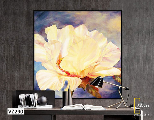Tranh Bông Hoa Trắng Tinh Khôi - VZ290