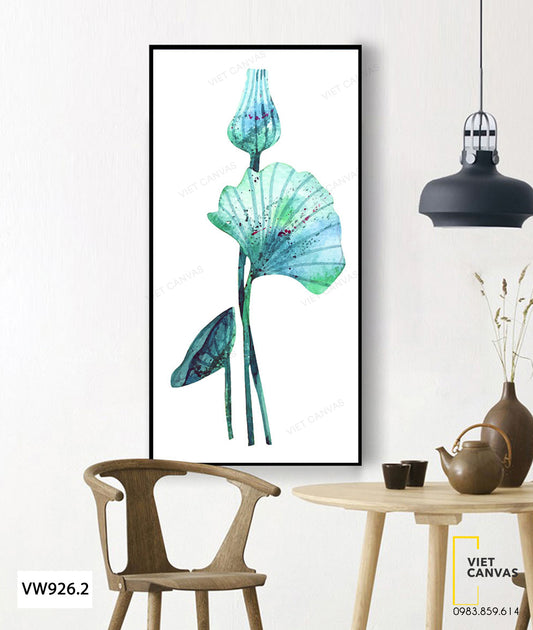 Tranh Búp Sen Và Lá Sen - VW926.2