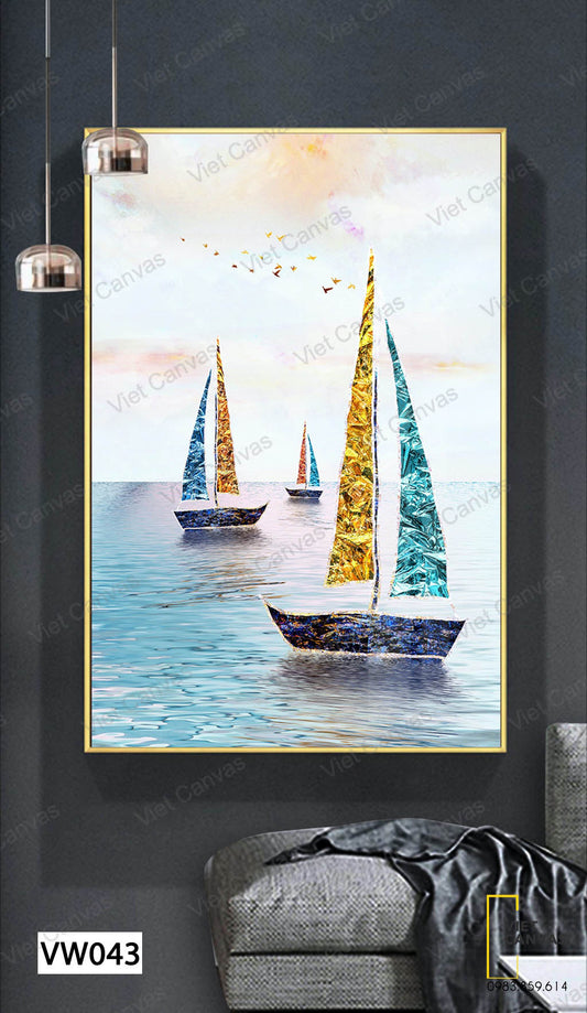 Tranh Cánh Buồm Ngoài Khơi - VW043