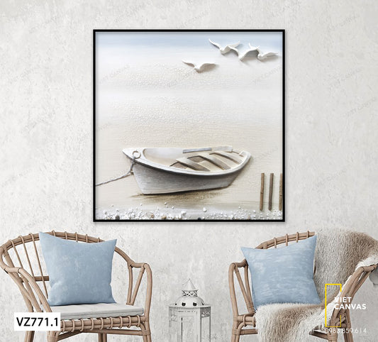 Tranh Cánh Chim Và Con Thuyền - VZ771.1