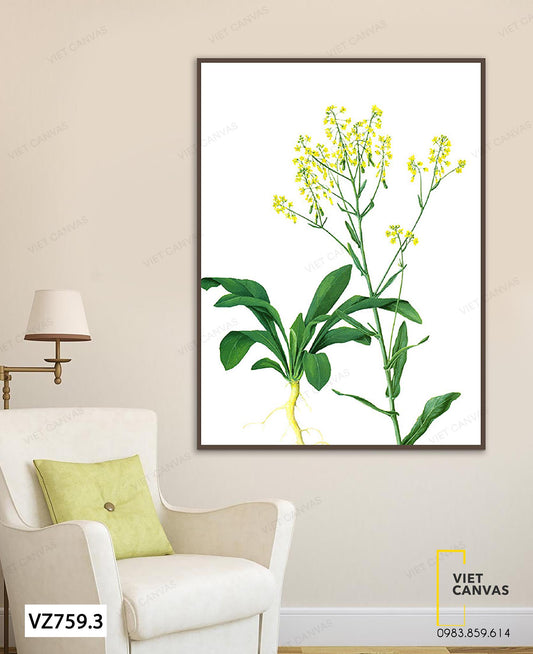 Tranh Cành Hoa Vàng - VZ759.3
