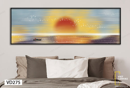 Tranh Cảnh Hoàng Hôn Xinh Đẹp - VD275