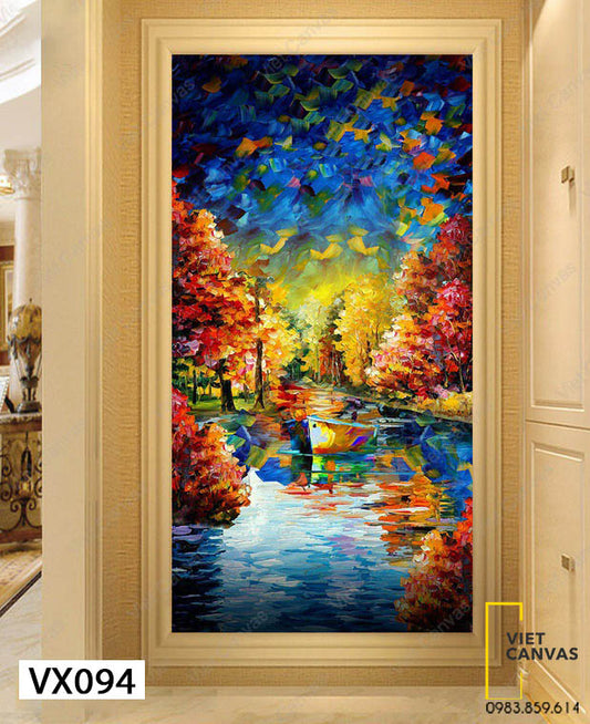 Tranh Khu Rừng Và Dòng Sông - VX094