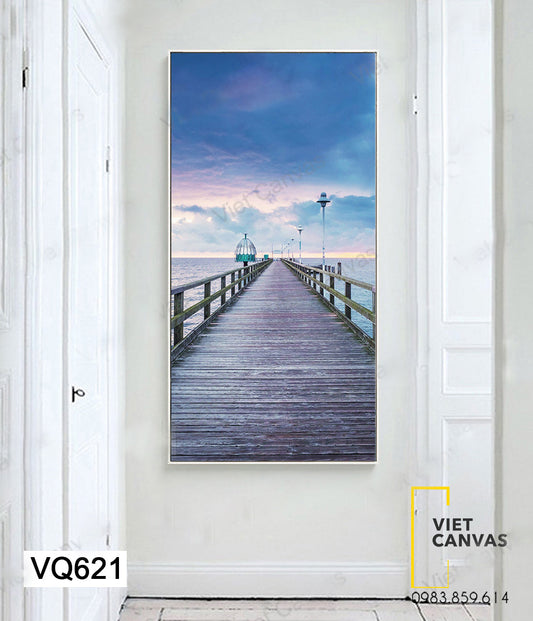 Tranh Cây Cầu Ra Biển - VQ621