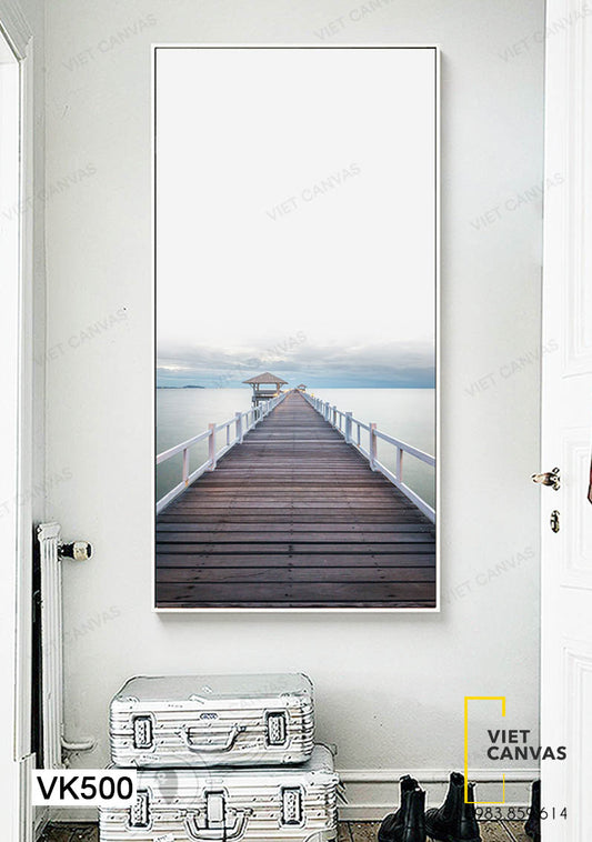 Tranh Cây Cầu Ra Biển Tuyệt Đẹp - VK500