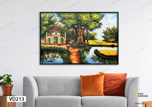 Tranh Cây Cổ Thụ Đầu Làng - VD213
