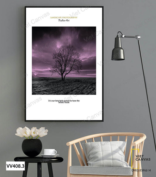 Tranh Cây Và Bầu Trời Đêm - VV408.3