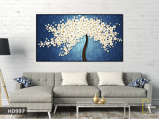 Tranh Cây Hoa Trắng - HD997