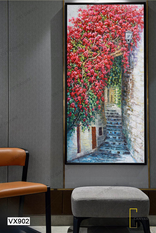 Tranh Cây Hoa Đỏ Thắm - VX902